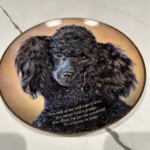 Eyes of Love!  Cherished Poodle Plate 🍽️